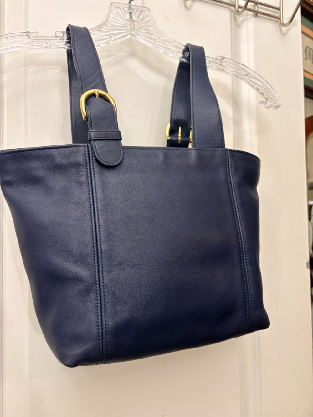 1997 Coach Waverly Satchel 4133 • Midnight Navy • USA Vintage - Picture 14 of 16